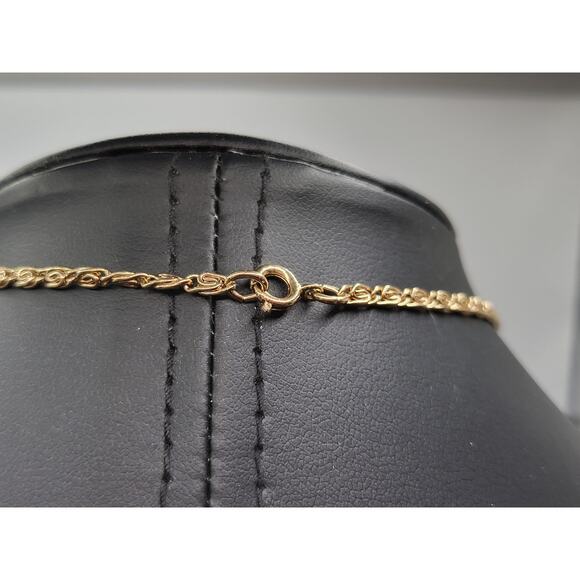 Vintage Cloisonne Butterfly Pendant Necklace Gold Tone Enamel - Picture 6 of 6